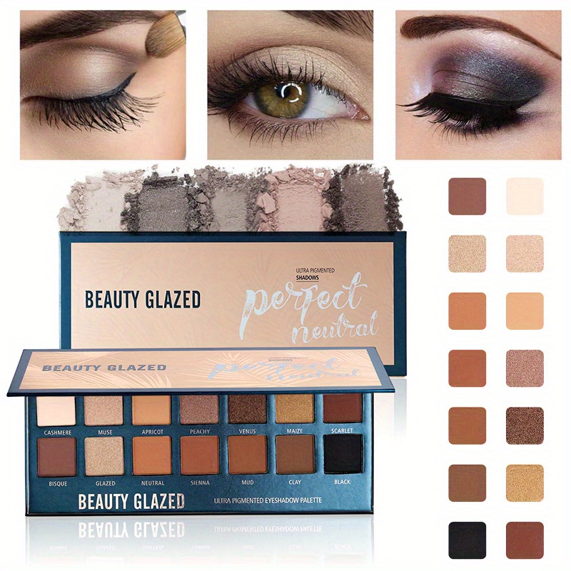 Beauty Makeup Eyeshadow Palette - Paleta de sombras BEAUTY GLAZED 14
