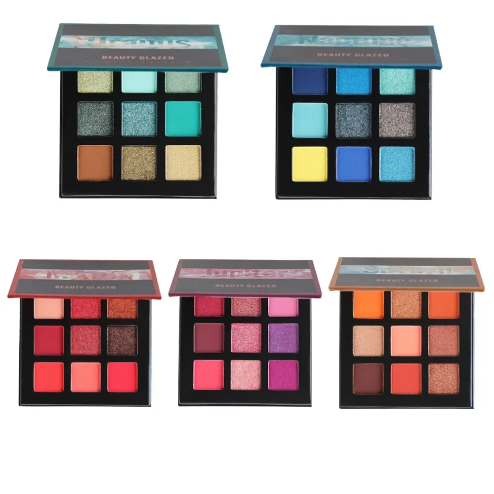Beauty Makeup Eyeshadow Palette - Paleta de sombras Beauty GLAZED 9