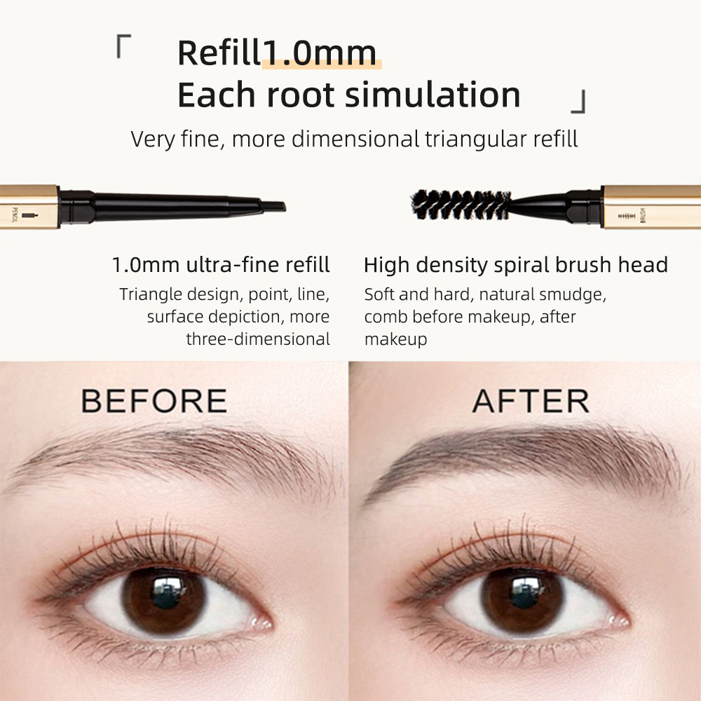 Caneta de sobrancelha 5 cores, - Eyebrow Pomade Pencil avaliação e preço