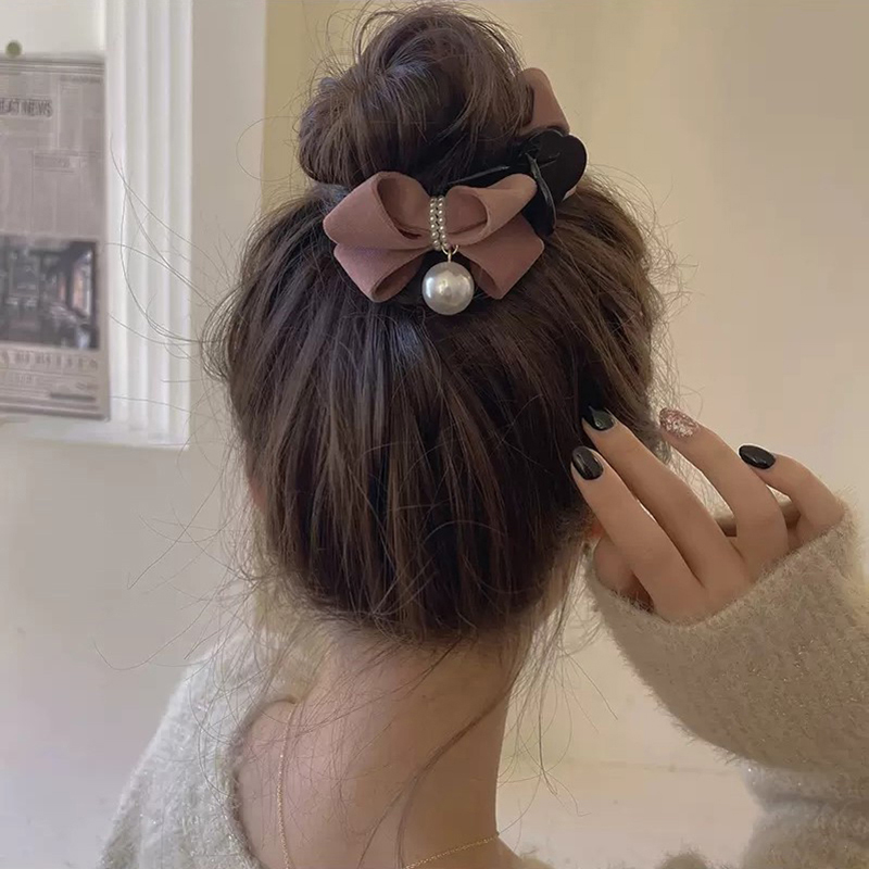 Pérola Bow Tie Cabelo Garra Cl - Beauty Makeup Wholesale avaliação e preço