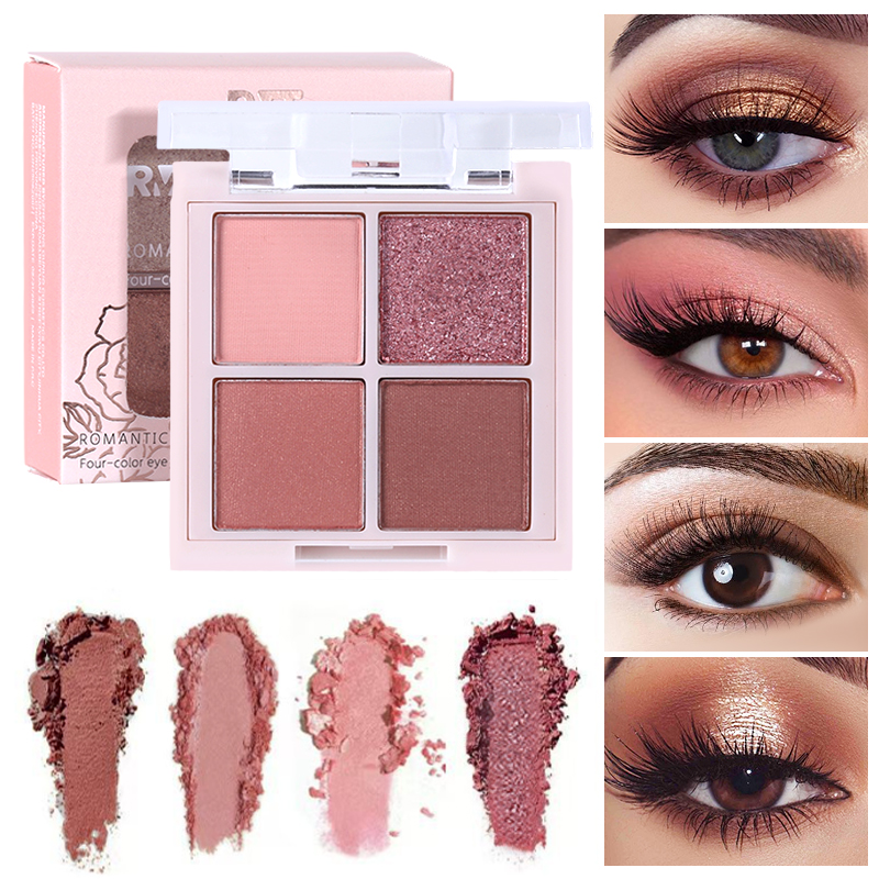 Paleta de Sombras de Quatro Co - Beauty Makeup Eyeshadow Palette avaliação e preço