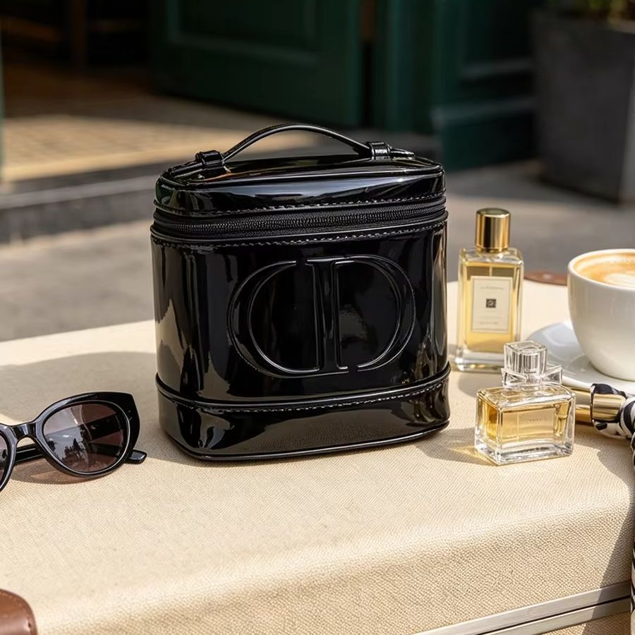 Bolsa DIOR em malha preta para - Cosmetic Sponge avaliação e preço