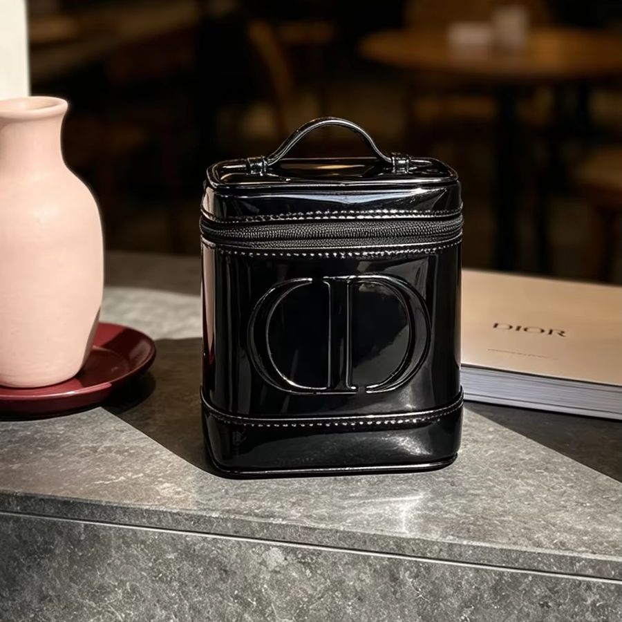Bolsa DIOR em malha preta para - Cosmetic Sponge avaliação e preço