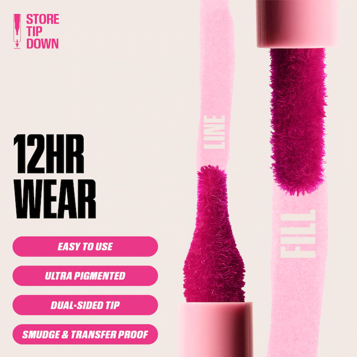 Lápis delineador labial marrom - Huda Beauty Makeup Bag avaliação e preço